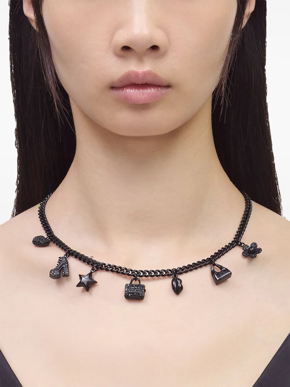 The Mini Icon Pave-charm necklace