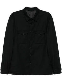 virgin-wool shirt jacket