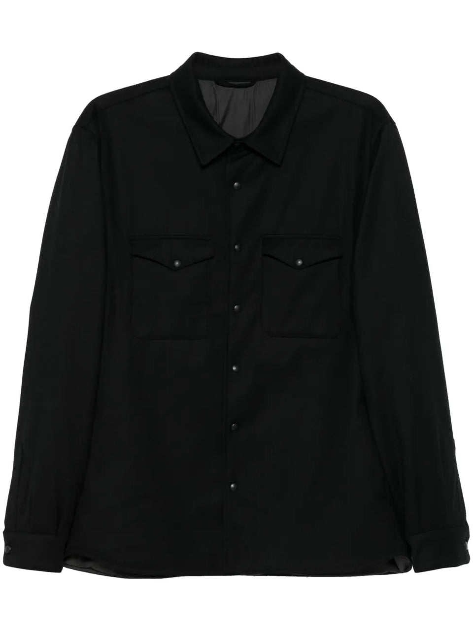 virgin-wool shirt jacket