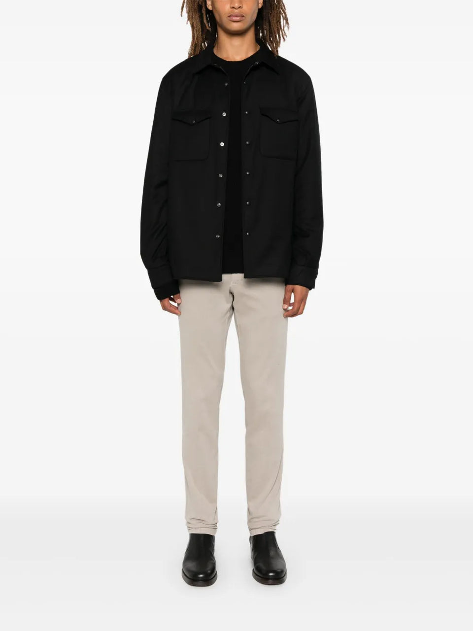virgin-wool shirt jacket