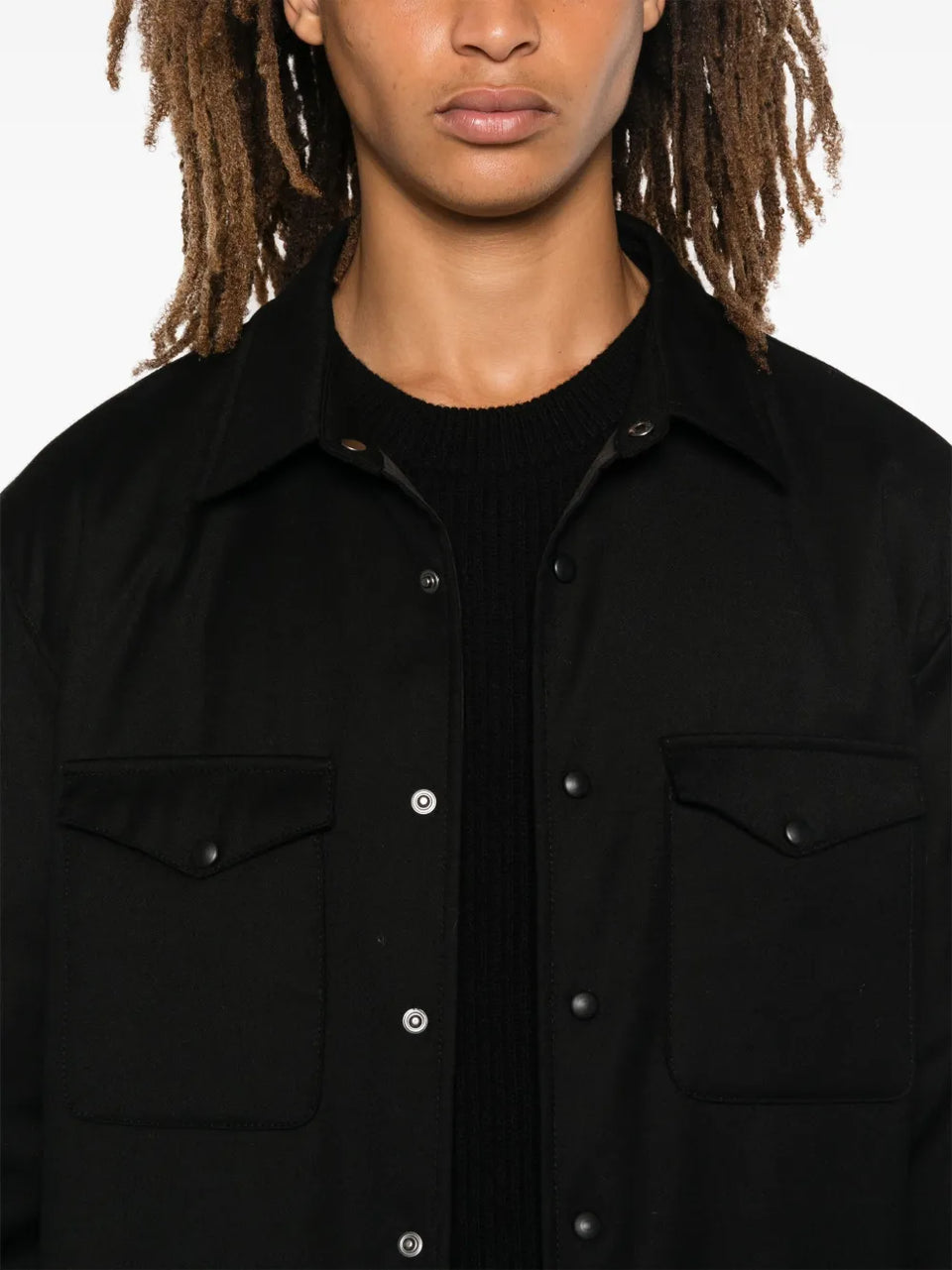 virgin-wool shirt jacket