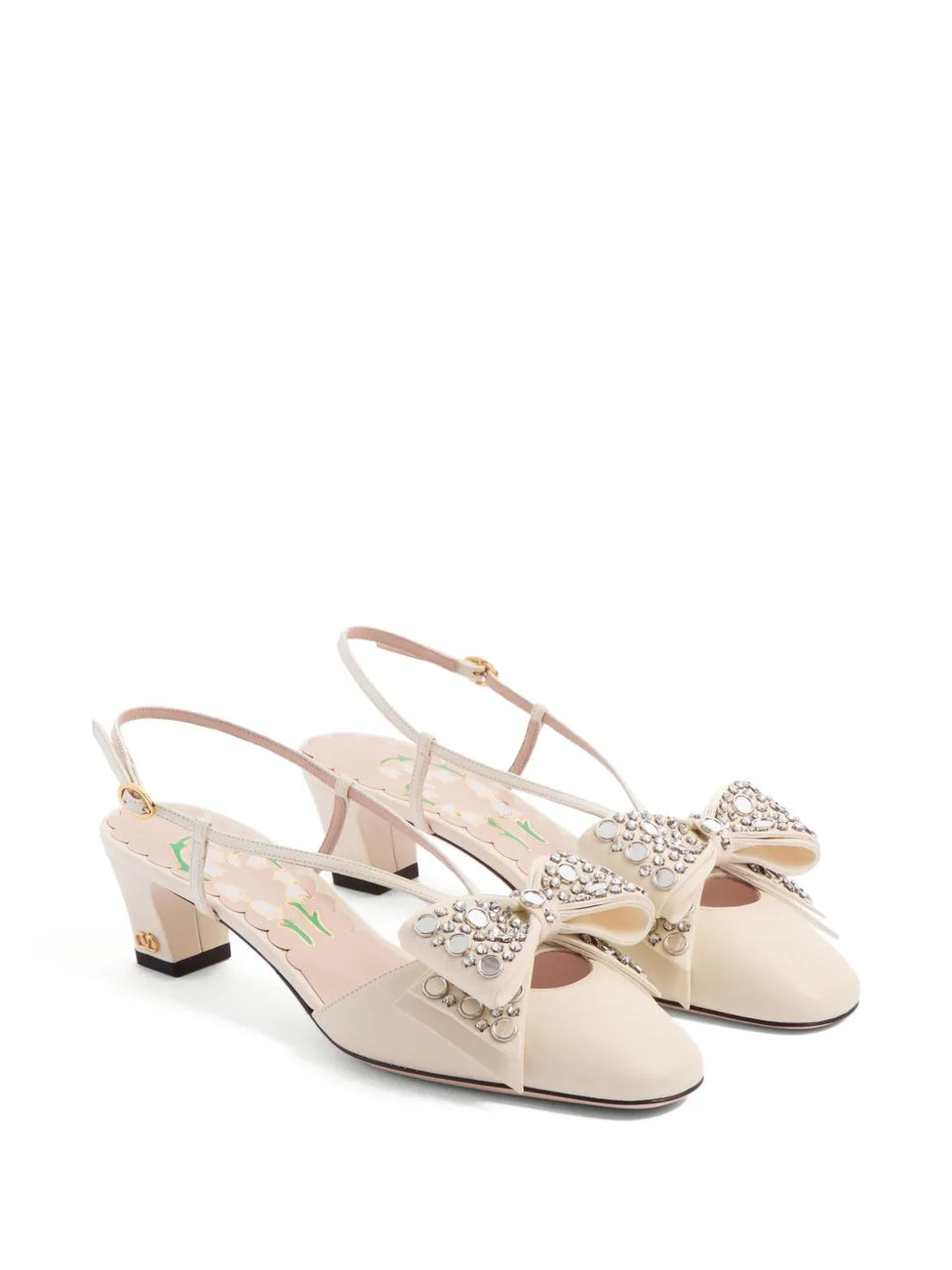 45mm Bowow slingback pumps