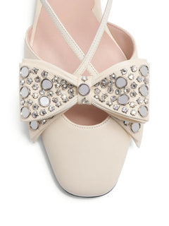 45mm Bowow slingback pumps