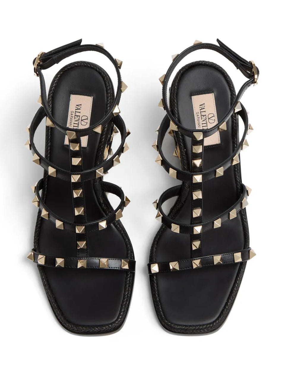 Rockstud wedge sandals