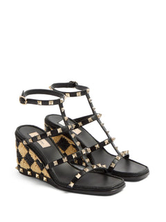 Rockstud wedge sandals