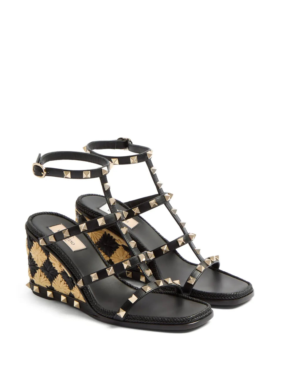 Rockstud wedge sandals