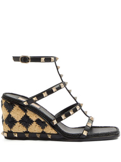 Rockstud wedge sandals