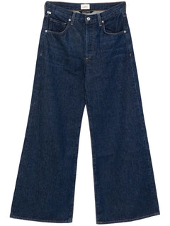 high-rise wide-leg jeans
