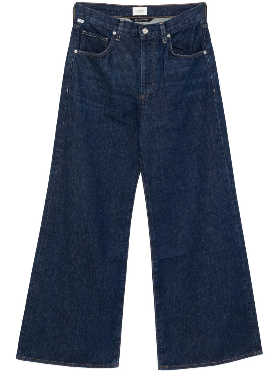 high-rise wide-leg jeans
