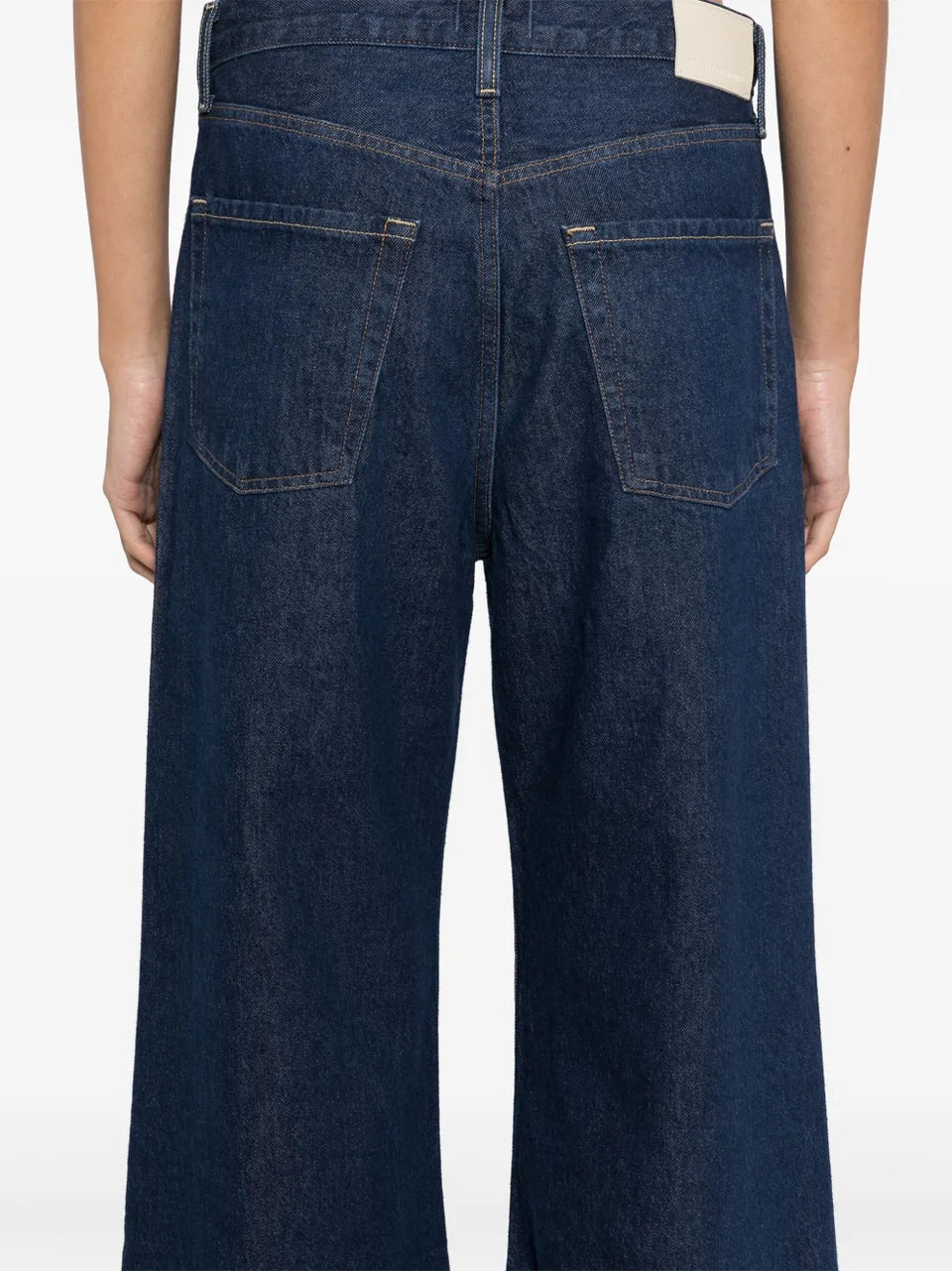 high-rise wide-leg jeans
