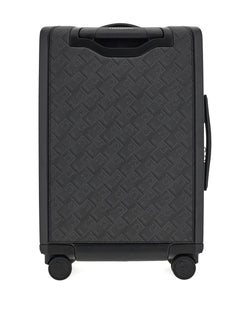 Gancini-print leather luggage