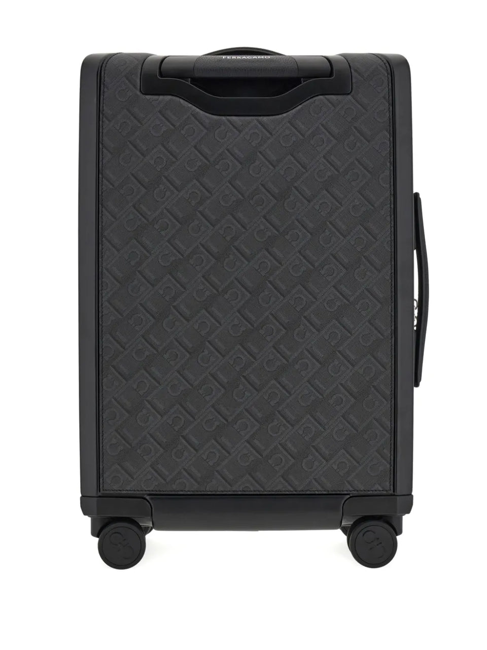 Gancini-print leather luggage