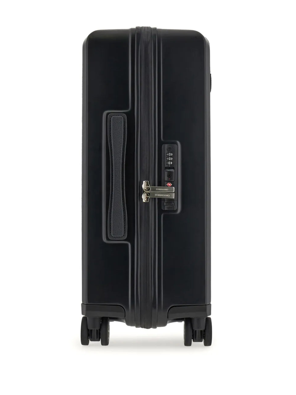 Gancini-print leather luggage