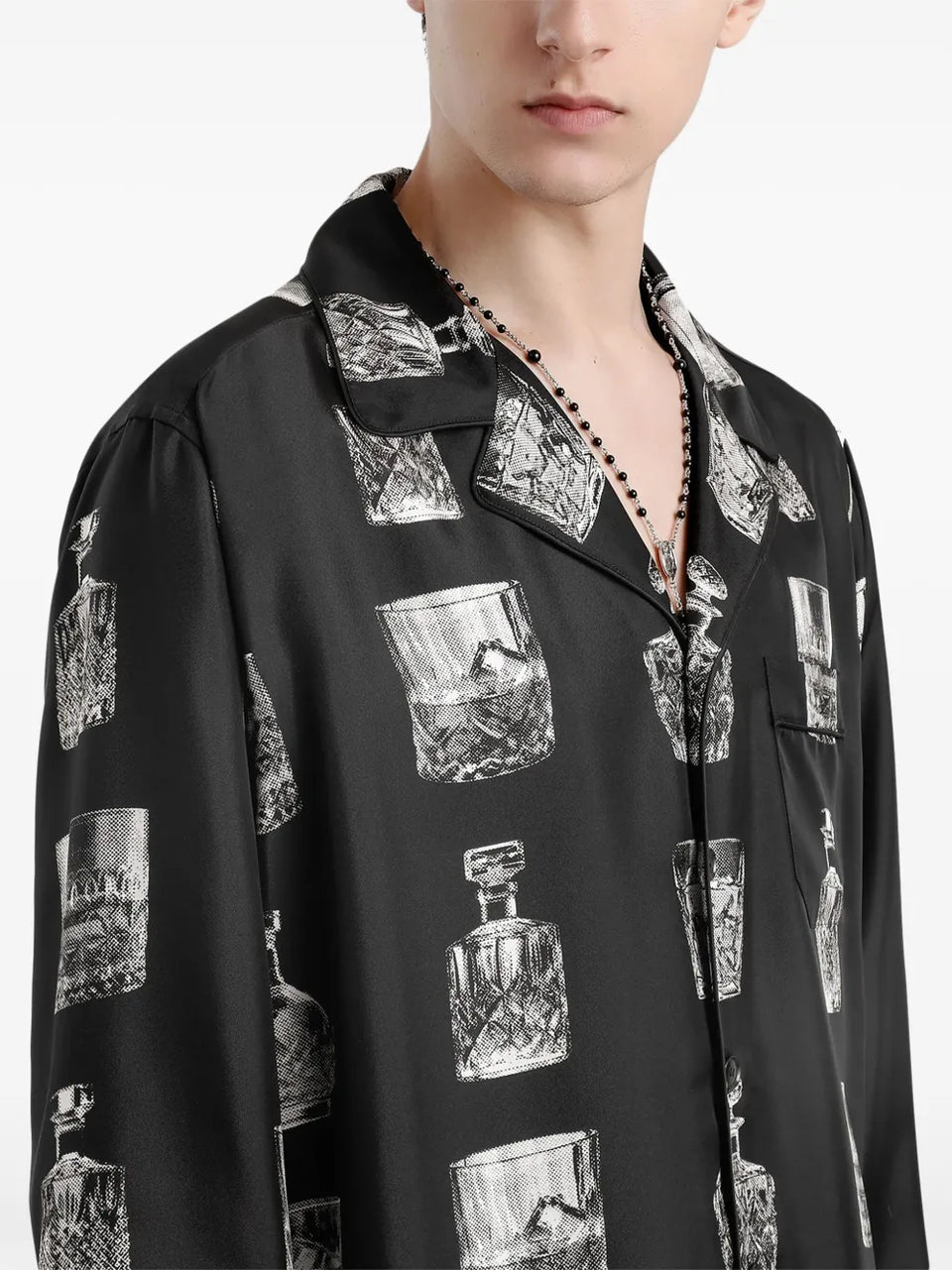 Liquor-print shirt