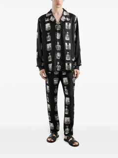 Liquor-print shirt