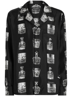 Liquor-print shirt