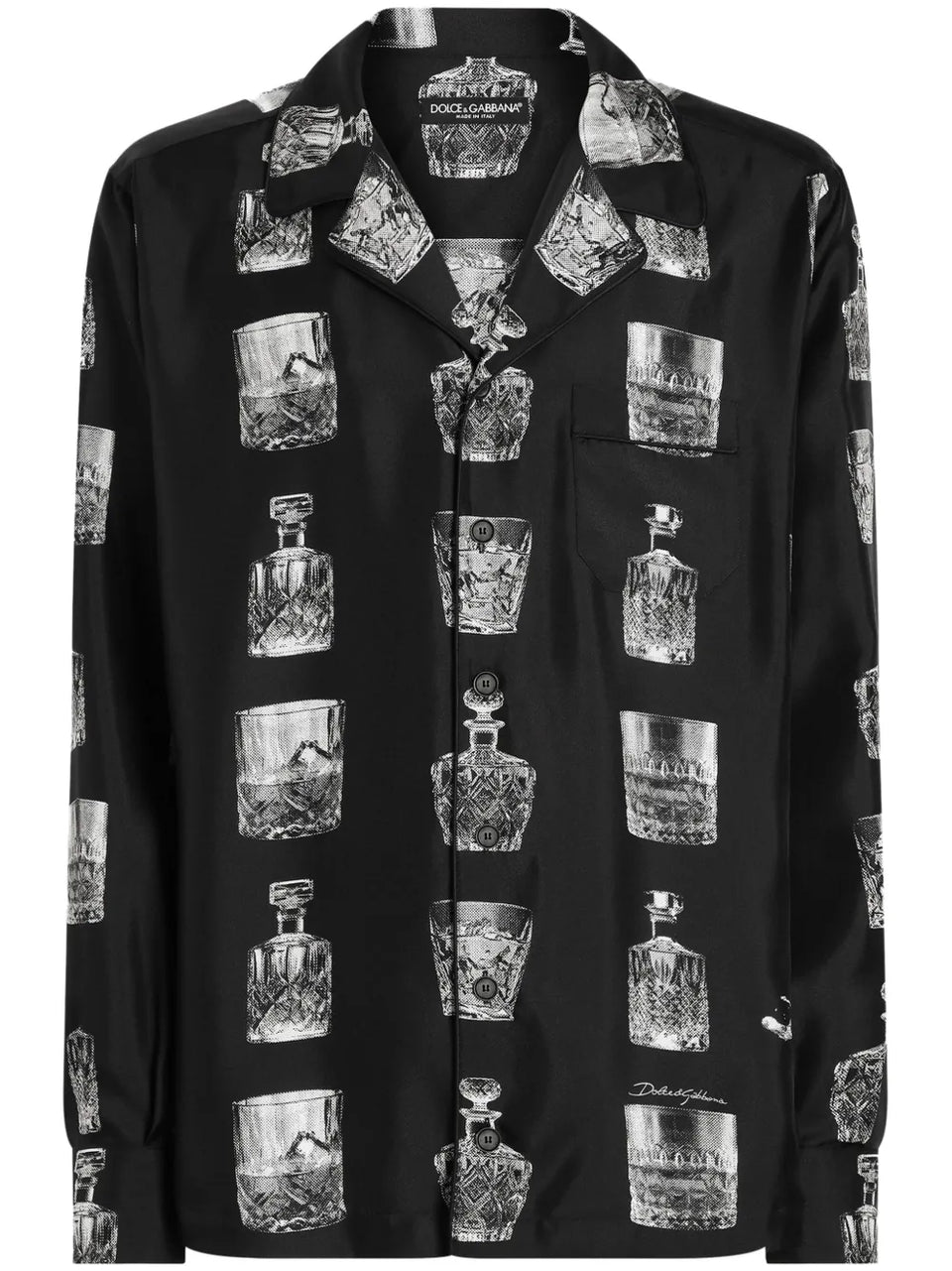 Liquor-print shirt