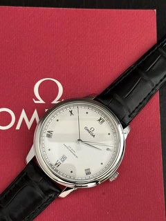 Omega De Ville Prestige CO‑AXIAL Silver dial 40mm 434.13.40.20.02.001 Leather strap