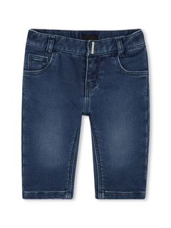 embroidered-logo jeans