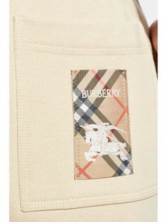 Check Label cotton track pants