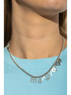 logo-lettering necklace