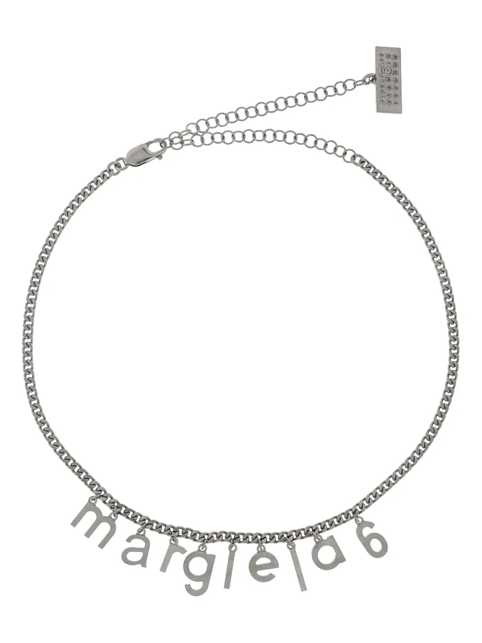 logo-lettering necklace