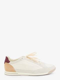 Brunello Cucinelli Leather sneakers with suede inserts