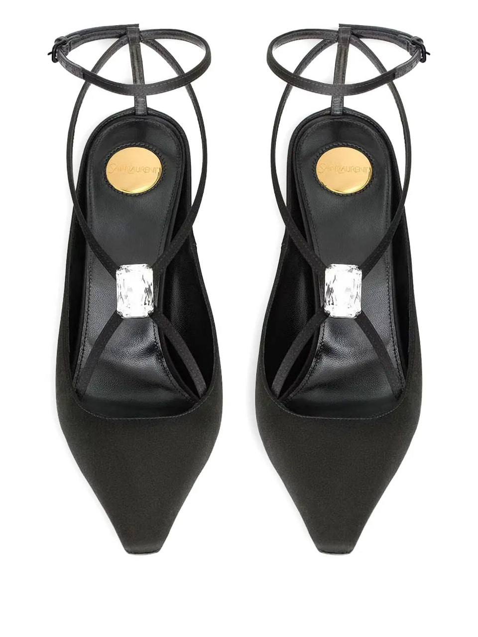 Harlow crystal-embellished slingback pumps