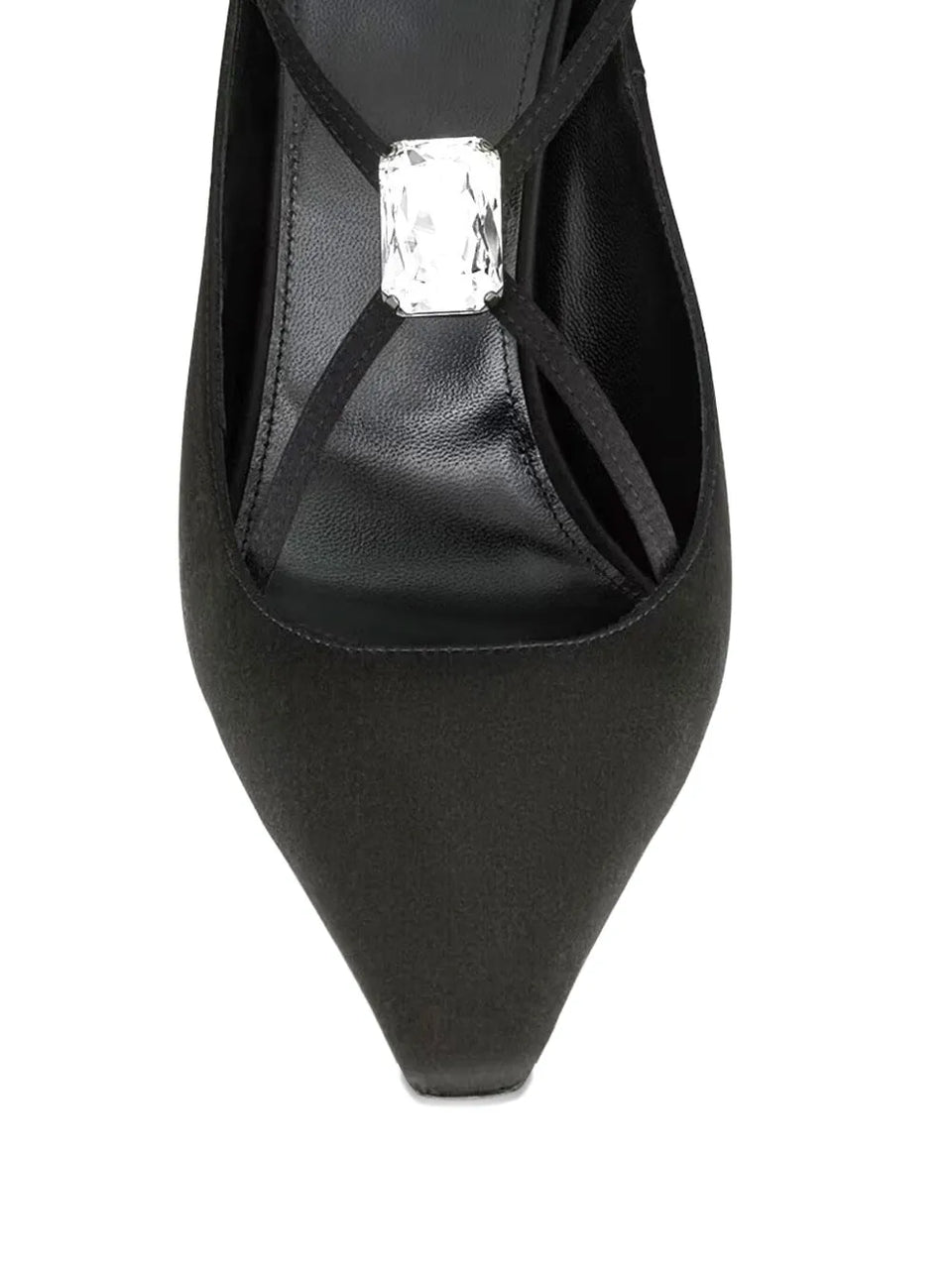 Harlow crystal-embellished slingback pumps
