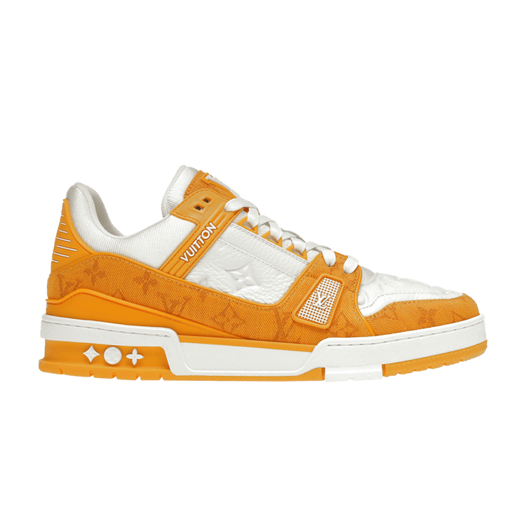Louis Vuitton Trainer Low Yellow Monogram Denim
