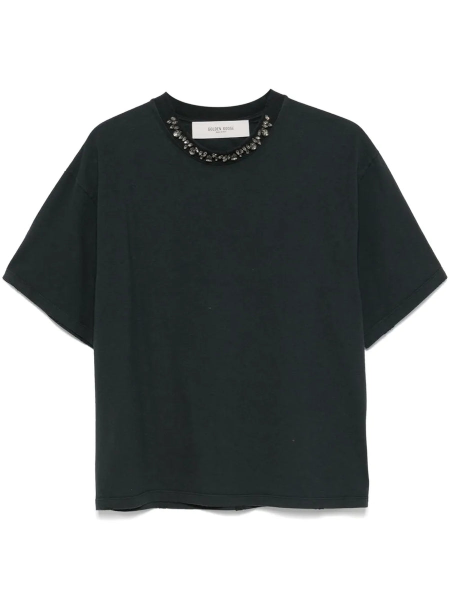 crystal-embellished jersey T-Shirt