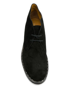 Rockstud-embellished desert boots