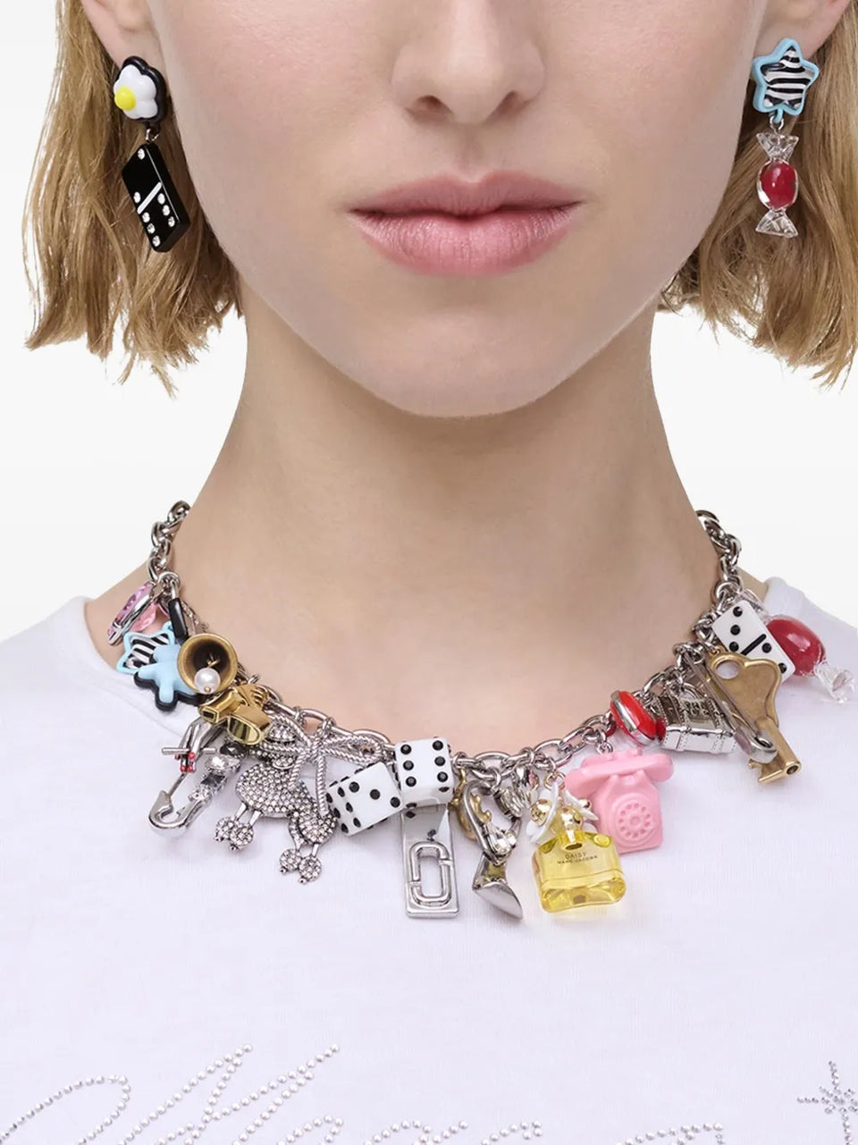 Sticker Charm Statement necklace