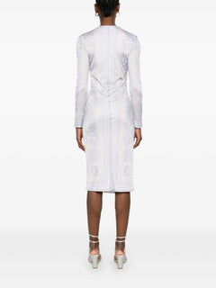 Coupe des Dieux-print midi dress
