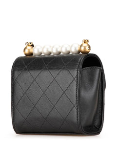 2000-2023 Mini Goatskin Chic Pearls Clutch On Chain crossbody bag