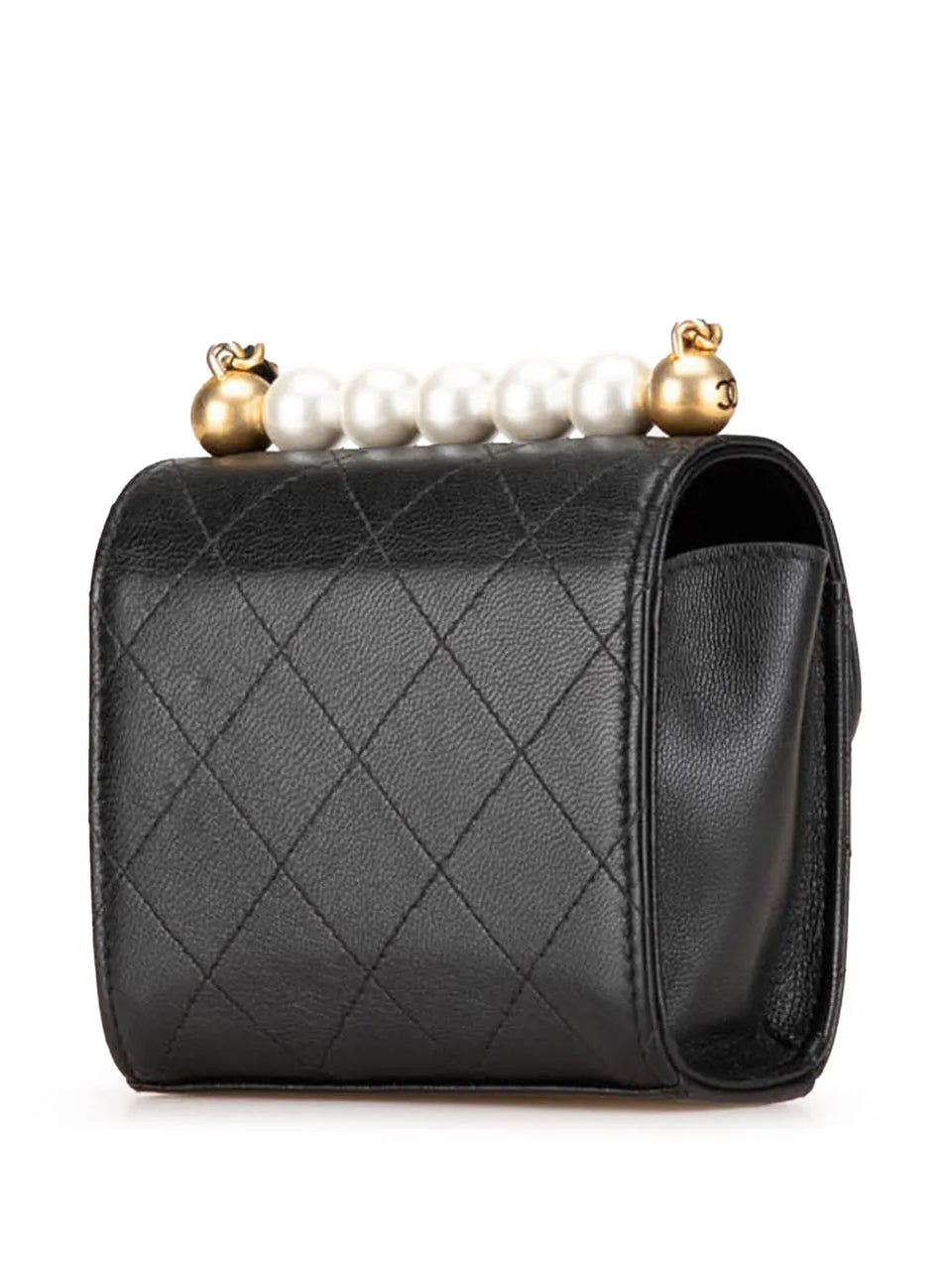 2000-2023 Mini Goatskin Chic Pearls Clutch On Chain crossbody bag