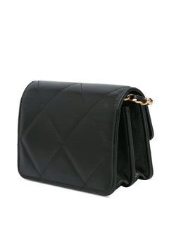 2021-2024 Quilted Calfskin Strass Card Holder On Chain crossbody bag