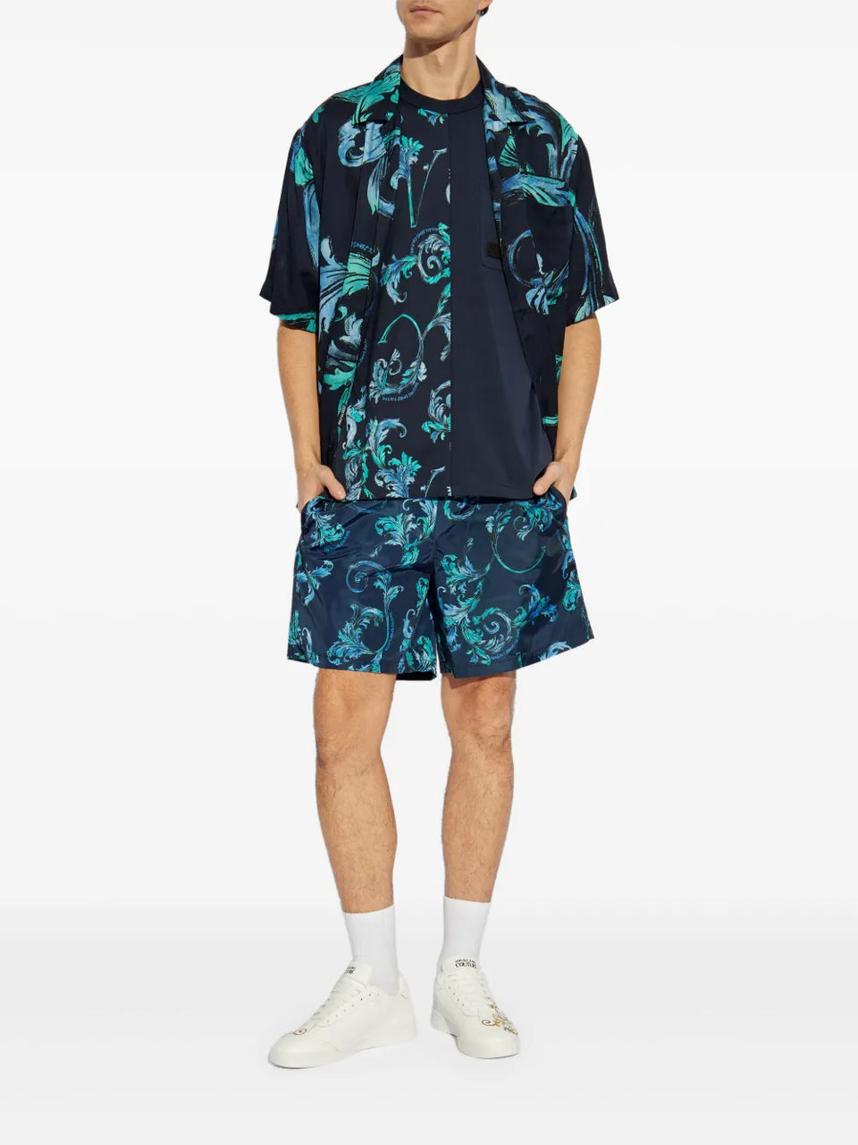 Barocco-print shirt