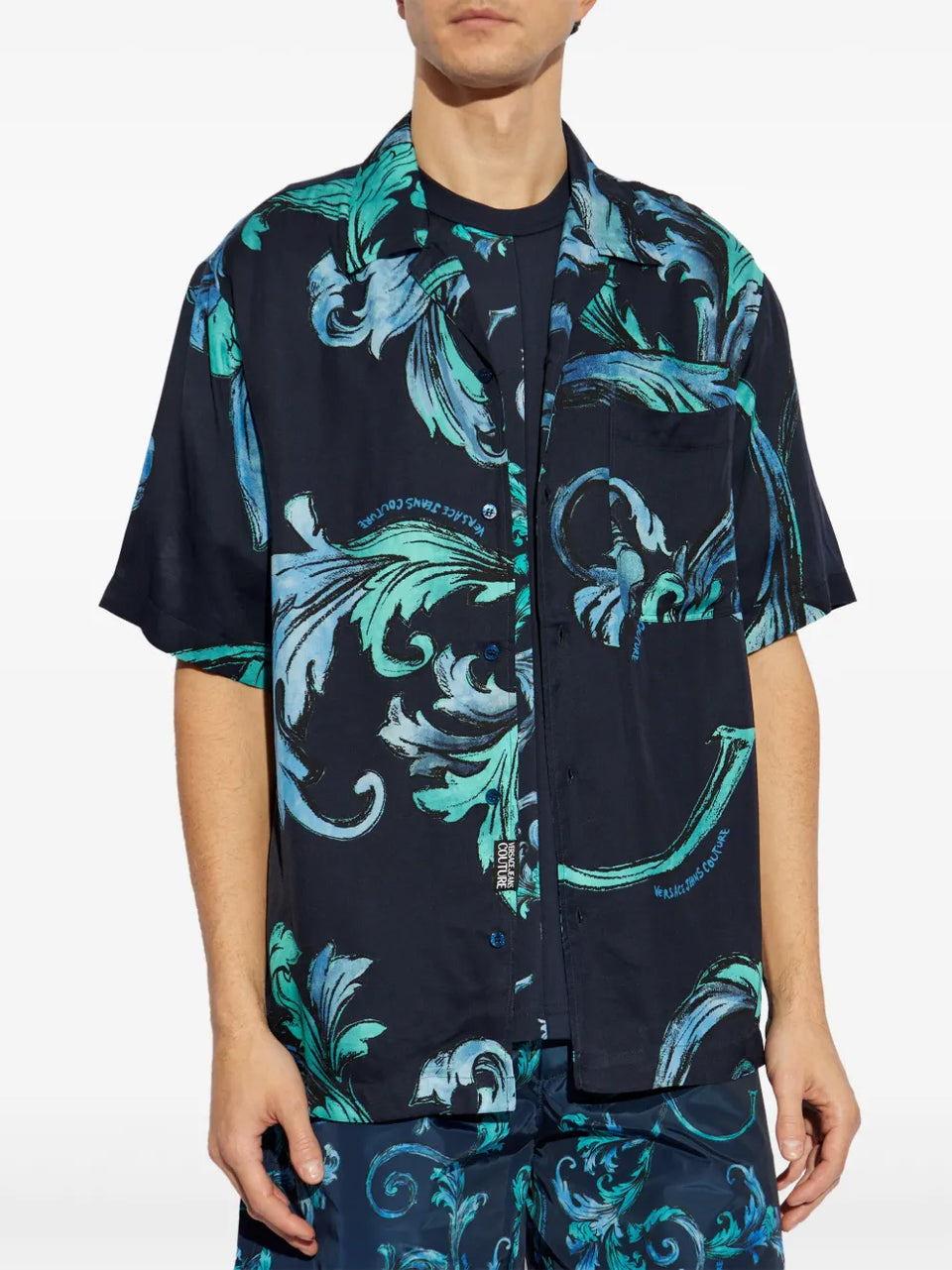 Barocco-print shirt