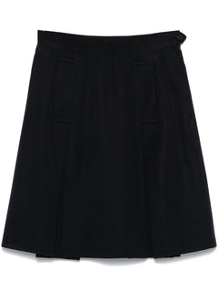 1990s pleat-detail mini skirt