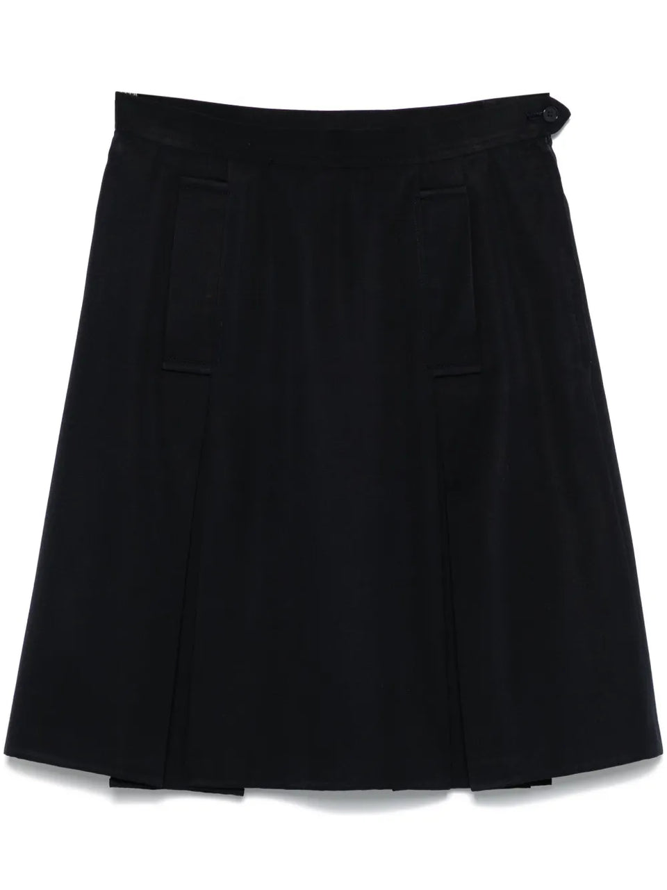 1990s pleat-detail mini skirt
