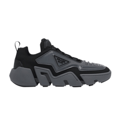Prada Techno Stretch Fabric Sneaker Grey Black