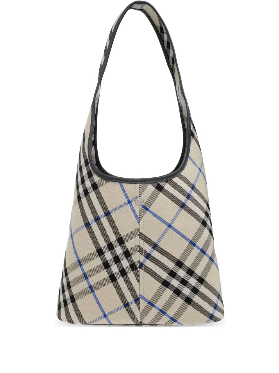 Check-pattern tote bag