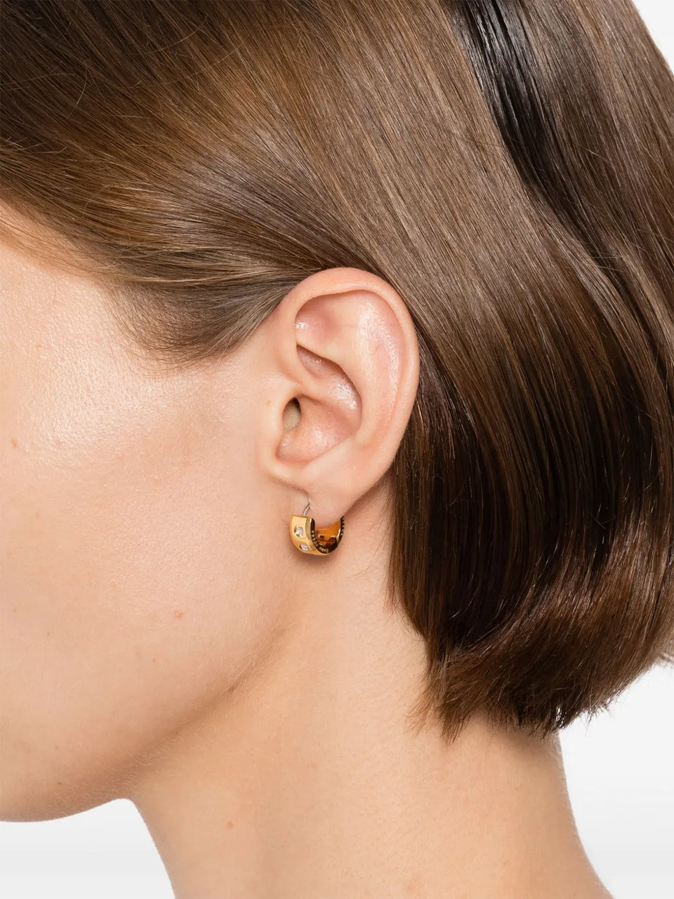 Set In Stone Chunky Huggies earrings