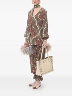 Voyage Imaginaire Cashmere-print blouse
