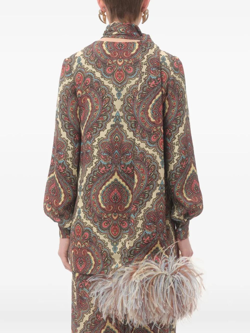 Voyage Imaginaire Cashmere-print blouse