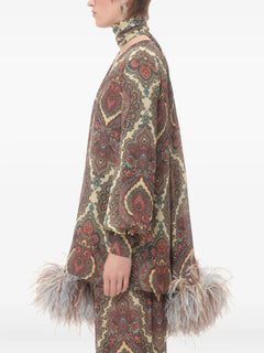 Voyage Imaginaire Cashmere-print blouse