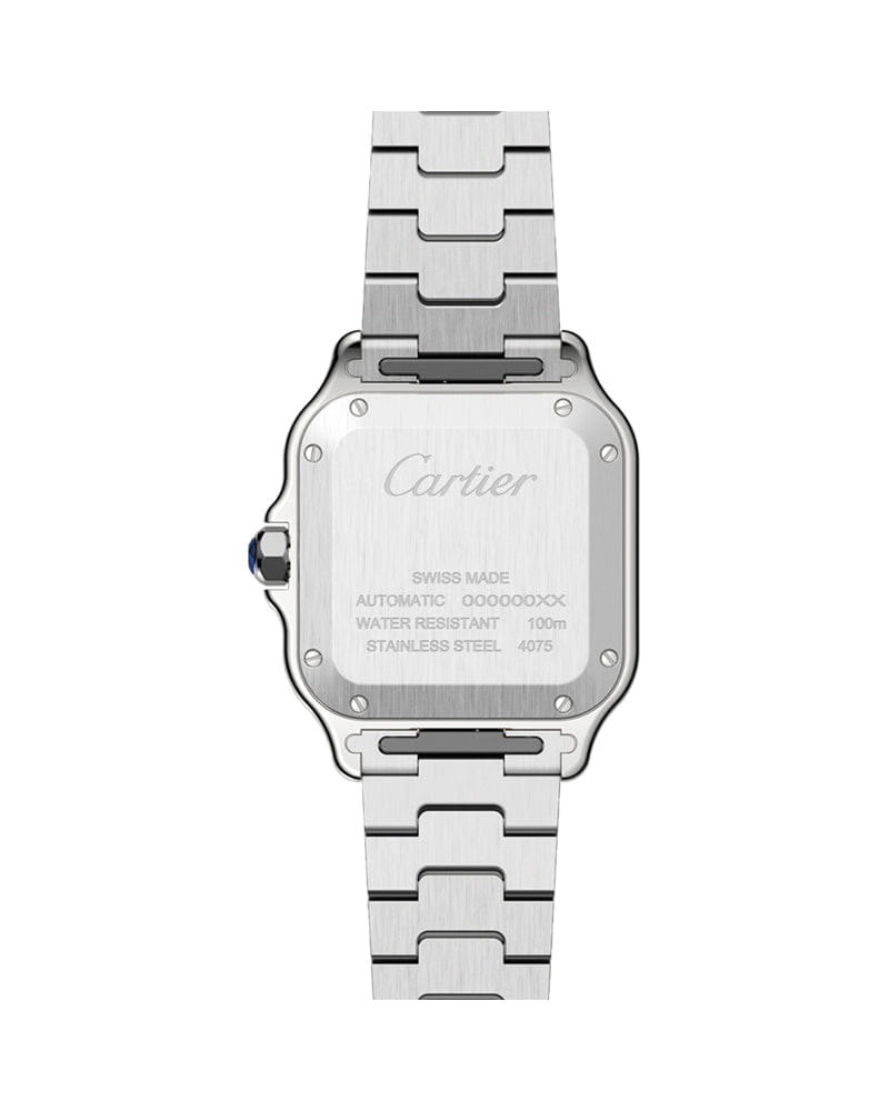CARTIER SANTOS DE CARTIER, MEDIUM, AUTOMATIC, YELLOW GOLD AND STEEL, INTERCHANGEABLE METAL AND LEATHER BRACELETS