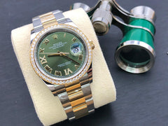 Rolex Datejust 36 126283 RBR Green roman viix Oyster 126283 RBR GREEN VIIX OYS