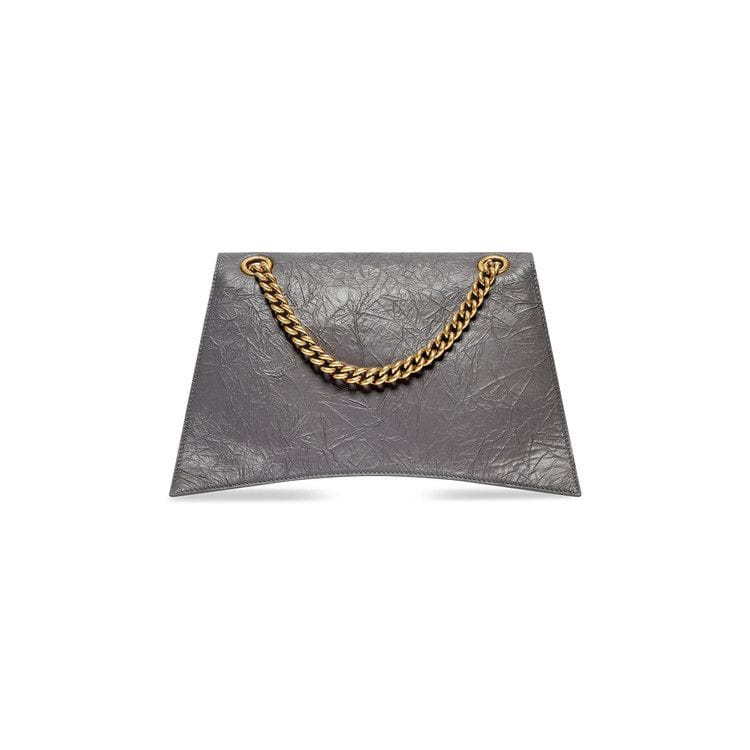 Balenciaga Medium Crush Chain Bag Dark Grey